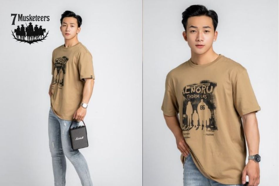 Cách phối đồ với áo thun oversize nam cá tính