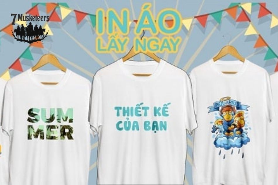 Hướng dẫn quy trình đặt in áo thun lấy liền tại 7 Musketeer
