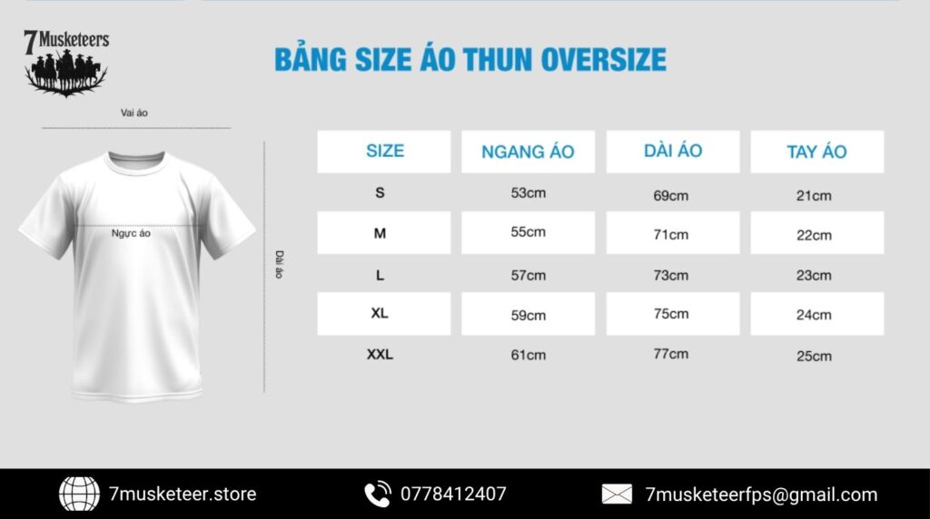 Size áo oversize Hiểu đúng để mặc đẹp