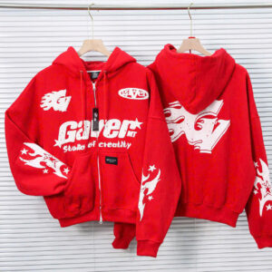 Áo Hoodie Zip Nam Nữ Form Rộng Gaver Studio – Nỉ Dày In Hình Hỏa Tiễn & Mặt Nạ – 7 Musketeers